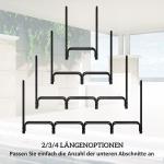 Soffbord Sidobord Vit Guld av Stål och Spånskiva för Vardagsrum Set med 2 Bord i Modern Design Marmorlook