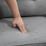 Massagestol Relaxstol Ljusgrå av Konstläder och Metall för Avkoppling med 8 Vibrationspunkter och 5 Lägen Liggfunktion upp till 150 kg