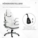 Ergonomisk Kontorsstol Höj- och Sänkbar med Fällbara Armstöd och Vippfunktion 69 X 67 X 113-121 Cm