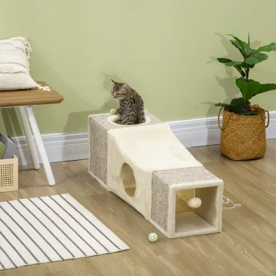 Lektunnel för Katter i Sisal Rolig Tunnel 98 x 30 x 30 cm