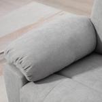 Massagestol TV-Fåtölj Grå av Tyg och Metall för Vardagsrum med Ståstöd och 8 Massagepunkter Fjärrkontroll 89 x 99 x 103 cm