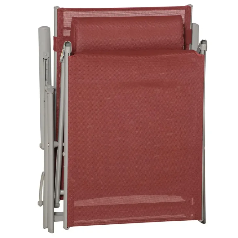 Solstol Balkongstol Vinröd 137 x 63,5 x 100,5 cm