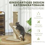 Skrapstolpe Kattträd Grå av Sisal och Plysch för Katter Takhög Klösmöbel med Kattgrotta och Korg 225-255 cm