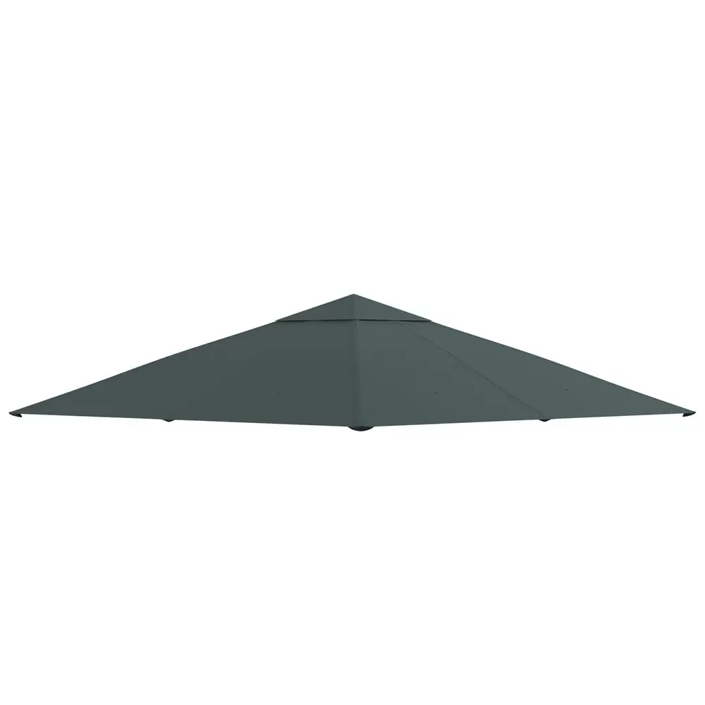 Paviljontak Prisvärd Mörkgrå Polyester 2,98 x 2,95 M