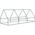 Litet Växthus med Nätfönster, Kompakt Drivhus i PE-Plast, Skyddar Växter mot Skadedjur och Väder, Grön, 240 x 90 x 90 cm