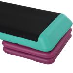 Aerobic Stepper Fitnessbräda Höjdjusterbar 10/15/20 Cm PVC och PP för Effektiv Träning Svart Grön Lila 110 X 40 X 20 Cm