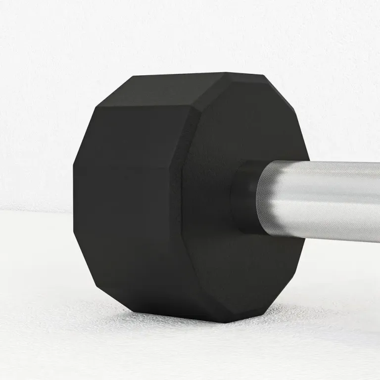 Hantelset 2 x 10 kg med Gummibeläggning, Svart