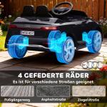 Elbil för Barn Audi Q8 med Fjärrkontroll och Musik samt LED Strålkastare för Lek och Motion Hållbar och Säker Svart Plast 12V 3–5 km/h