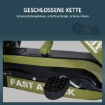 Sportig Gokart Pedalfordon med Handbroms och Ergonomisk Sits Säker Leksak för Aktiva Barn Grön 99 X 65 X 56 Cm