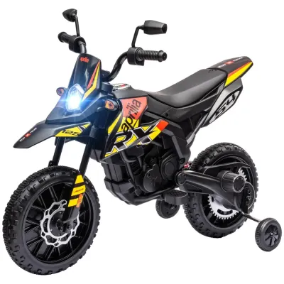 Elmotorcykel Barnmotorcykel Gul av Plast och Metall