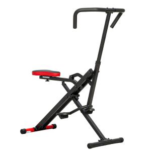 Träningsmaskin Ben och Armar Röd Stål och Plast för Hemmaträning Pedtramp med Motstånd Hopfällbar Motionär för Rehab och Kondition