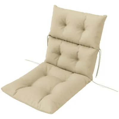 Sittdyna Stolsdyna med Knytband och Ryggstöd 115 x 56 cm