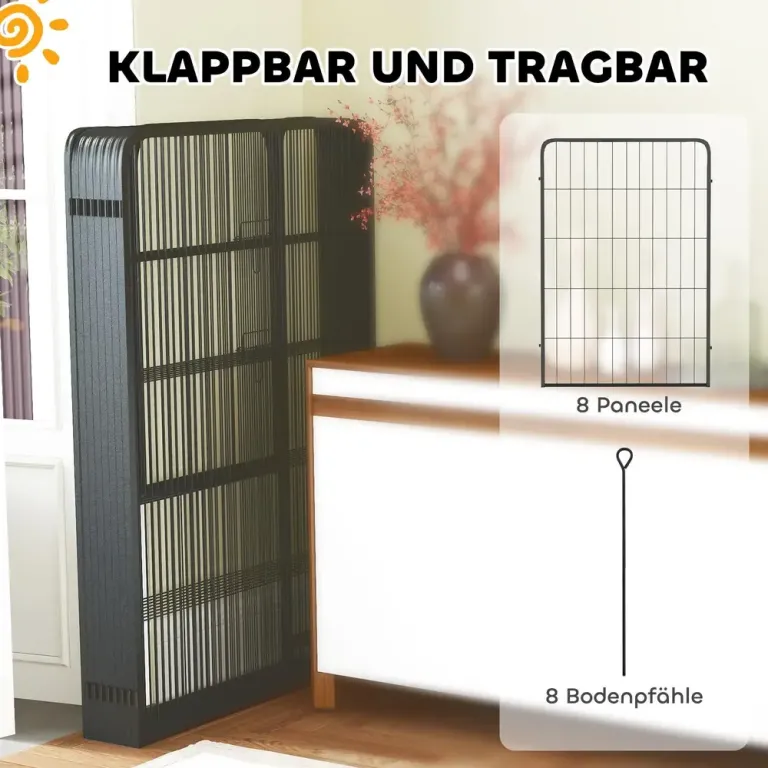 Valphage Hundhage Hopfällbar Rastgård 100 Cm