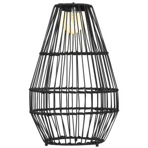 Solcellslampa i Trumma-Design, Dekorativ Trädgårdslampa med LED, Vattentät Utomhusbelysning för Balkong, Svart