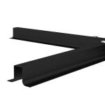 Parasollställ Korsställ Svart av Metall för Fribärande Paraply Robust Paraplyhållare för Trädgård Passar Ø38 till 48 mm 100 x 100 x 75 cm