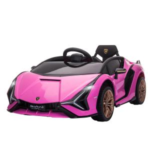 Elbil för Barn, Lamborghini, 3–5 km/h, Fjärrkontroll, 3–5 År, Rosa