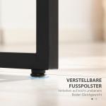 Modernt Soffbord med Metallunderrede Stilrent Sidobord MDF-Skiva för Vardagsrum Valnöt Svart