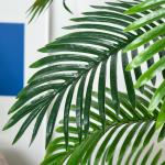 Konstgjord Palm i Kruka, Naturtrogen Konstväxt för Inomhusbruk, Underhållsfri Dekoration för Hem och Kontor, Grön, 120 cm