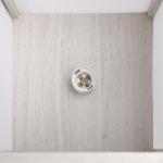 Golvlampa 3 Hyllplan Innerbelysning E27 upp till 40 W E1-MDF och Akryl Ek och Vit 26 X 26 X 160 Cm