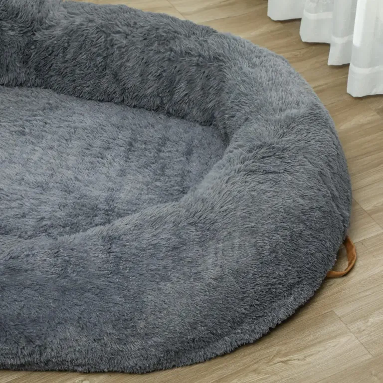 Hundsäng Kattsäng Mörkgrå av Plysch för Hundar