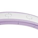 Smart Hula Hoop för Vuxna med Viktkula och Räknare samt 16 Knutar för Träning Ergonomisk och Stabil Violett Plast 76–113 cm