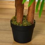 Konstgjord Palm i Kruka, Naturtrogen Konstväxt för Inomhusbruk, Underhållsfri Dekoration för Hem och Kontor, Grön, 120 cm