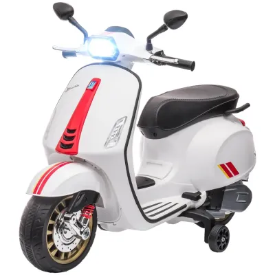 Elmotorcykel Barnmotorcykel Vit av Plast och Metall
