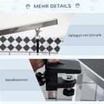 Trimbord Hundklippningsbord Svart Metall och Gummi för Hushållsbad och Hårklippning Höjdjusterbart Stabilt