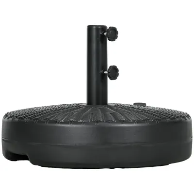 Parasollställ Parasollfot Svart av Hdpe 51 x 36 cm