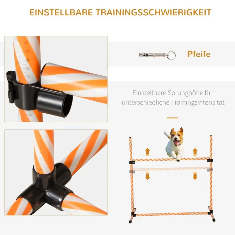 Agility Träningsset Hundsport Orange av Plast för Hundar
