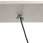 Golvlampa 3 Hyllplan Innerbelysning E27 upp till 40 W E1-MDF och Akryl Ek och Vit 26 X 26 X 160 Cm