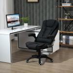 Ergonomisk Kontorsstol i Mesh, Bekväm Skrivbordsstol med Svankstöd, Justerbar Arbetsstol för Hemmakontor, Svart, 65 x 72 x 100-120 cm