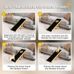 Hjälpmedel för Hundar med 4 Steg och Halkfri Yta för Höga Möbler Hållbar och Stabil Natur Tall för Djur upp till 15 kg