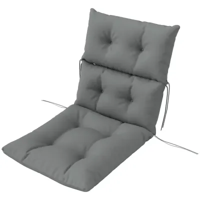 Sittdyna Stolsdyna med Knytband och Ryggstöd 115 x 56 cm