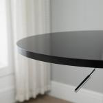 Höj- och Sänkbart Barbord, Modernt Ståbord med Rund Skiva, Mångsidigt Bord för Kök och Event, Svart, 61 x 70-97 cm
