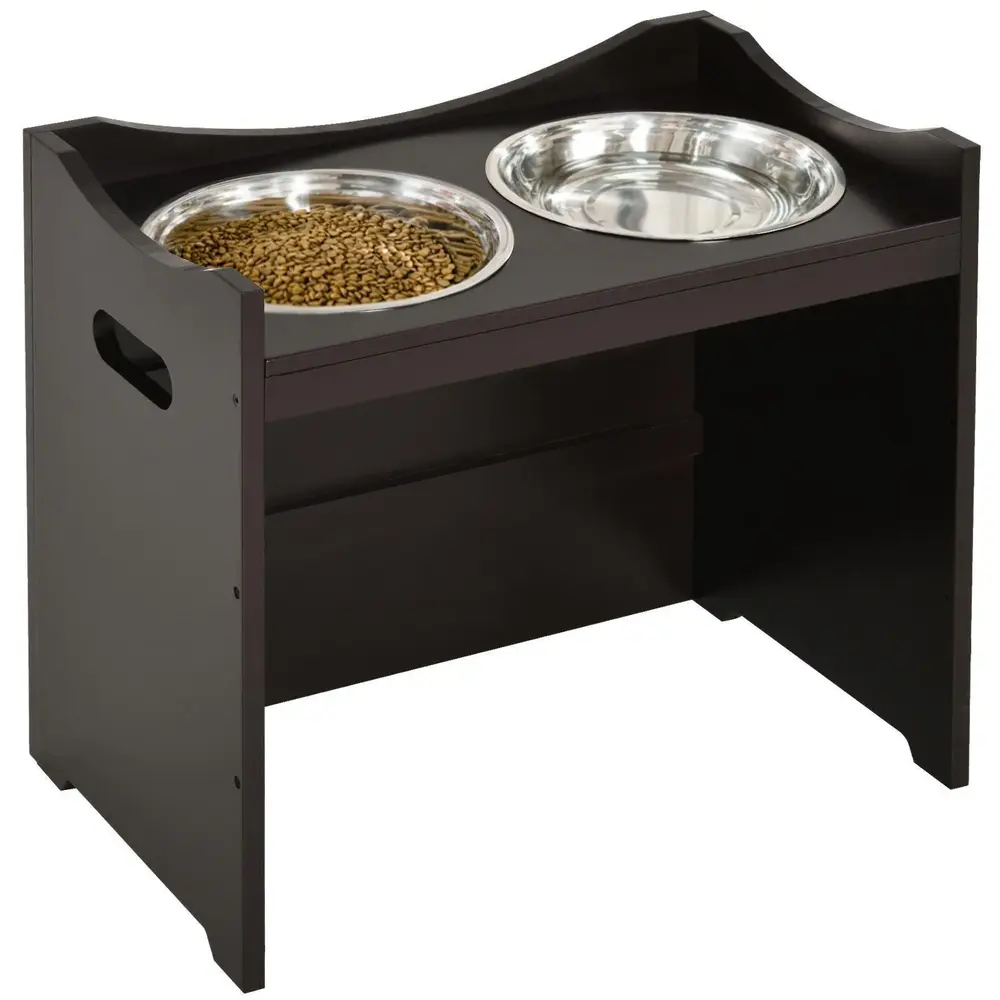 Höjdjusterbar Hundskål Foderstation 54 x 31,5 x 47 Cm
