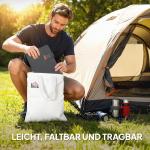 Solpanel Bärbar Grå Tyg och Kisel för Camping Solcellsladdare 36 W Hopfällbar och Vattentät USB-Laddning för Mobil och Powerbank