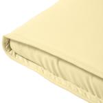 Solstolskudde Trädgårdsstol Kudde Polyester och Bomullsfiber Bekväm och Väderbeständig Krämvit 198 X 53 X 5 Cm