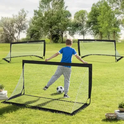 Fotbollsmål 2-Pack 183 x 90 x 90 cm, Hopfällbara