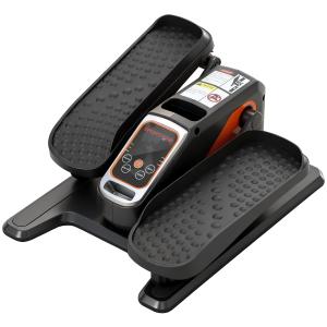 Elektrisk Ellipsmaskin och Pedalmaskin med 12 Hastigheter samt Fjärrkontroll Hållbar och Stabil Svart Stål och Plast med LED-monitor