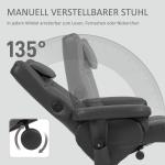 TV-Stol Relaxstol Svart av Konstläder och Metall för Vardagsrum Massagestol med Pall och Liggfunktion