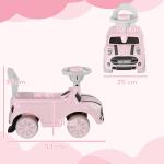 Barnåkbil med Tippskydd, Horn och Halkfri Sits, upp till 25 kg, för 1,5–3 År, Rosa