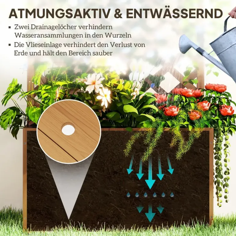 Odlingskrage Blomkruka Växtlåda med Spaljé B