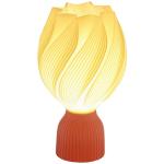 Bordslampa Sänglampa med 3D-Utskrift Vit av Plast för Vardagsrum och Lekrum LED Lampa med Blomliknande Skärm