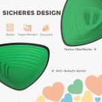 Set med 6 Stegstenar, Halkfri Design, Stapelbar för Inomhus och Utomhus, Färgglad