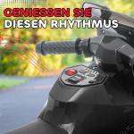 Elmotorcykel Barn Svart Plast för Barn Elektrisk Leksak med Strålkastare och Musikfunktion Säker Körning 2,5 km/h