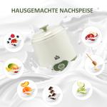 Yoghurtmaskin 1,5 L med Sil och Lock för Grekisk Yoghurt Ergonomisk och Prisvärd Vit Plast 19,5 x 17,5 x 21,4 cm
