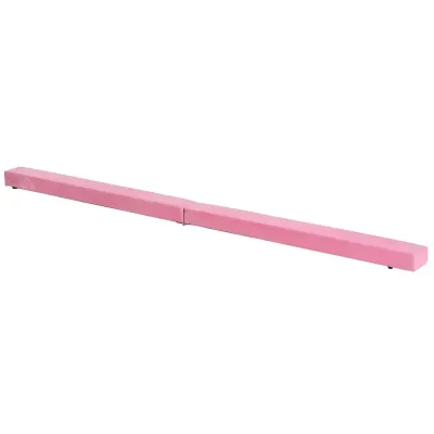 Hopfällbar Gymnastikbom för Balansträning 2,1 m, Rosa