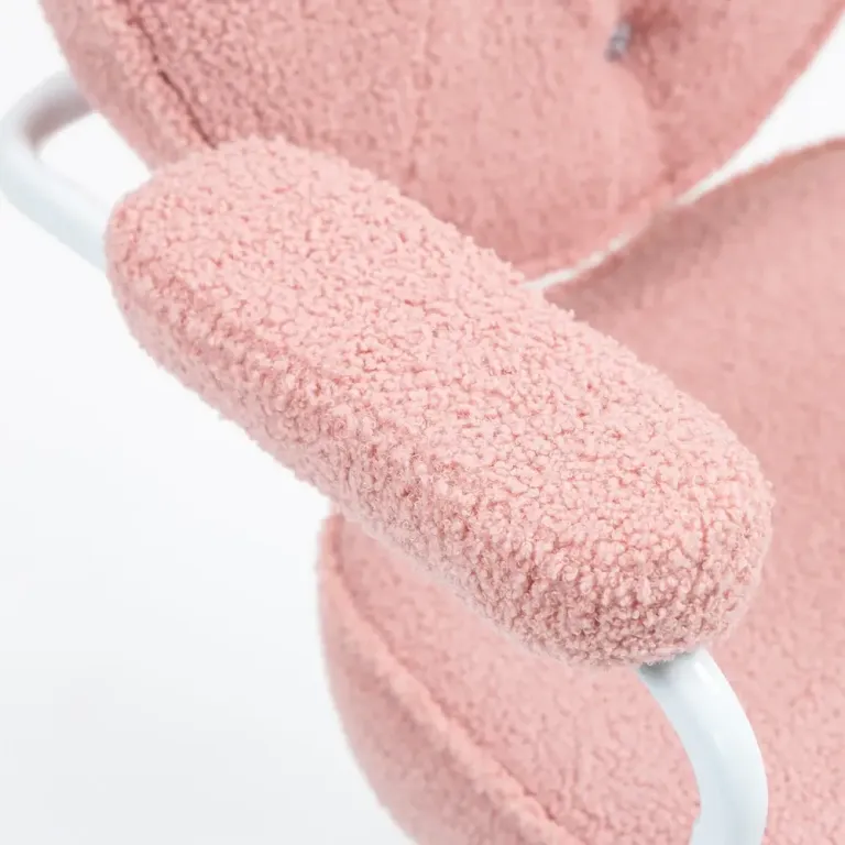 Kontorsstol Rosa av Teddyfleece och Metall