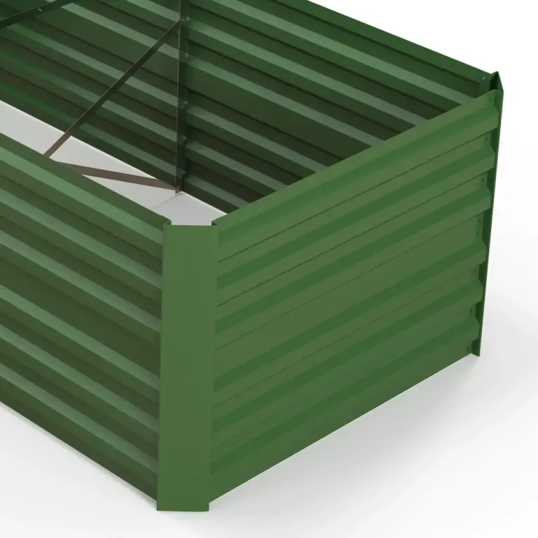 Odlingsbänk Högbädd Planteringslåda Silver 180 x 90 x 60 cm